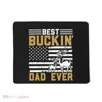 Men Best Buckin Dad Ever Deer Hunting Bucking Fathers Day Gift Mousepad thumb 0
