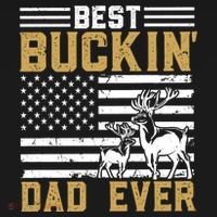 Men Best Buckin Dad Ever Deer Hunting Bucking Fathers Day Gift Mousepad thumb 1