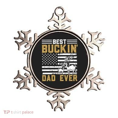 Men Best Buckin Dad Ever Deer Hunting Bucking Fathers Day Gift Ornament