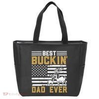 Men Best Buckin Dad Ever Deer Hunting Bucking Fathers Day Gift Tote Bag thumb 0