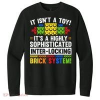 Master Builder Bricks Blocks Play Toys V.I.T. Fleece Crew Sweatshirt thumb 0