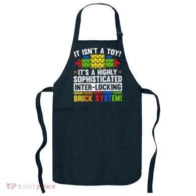 Master Builder Bricks Blocks Play Toys Apron