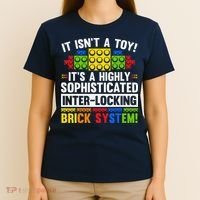 Master Builder Bricks Blocks Play Toys T-Shirt thumb 4