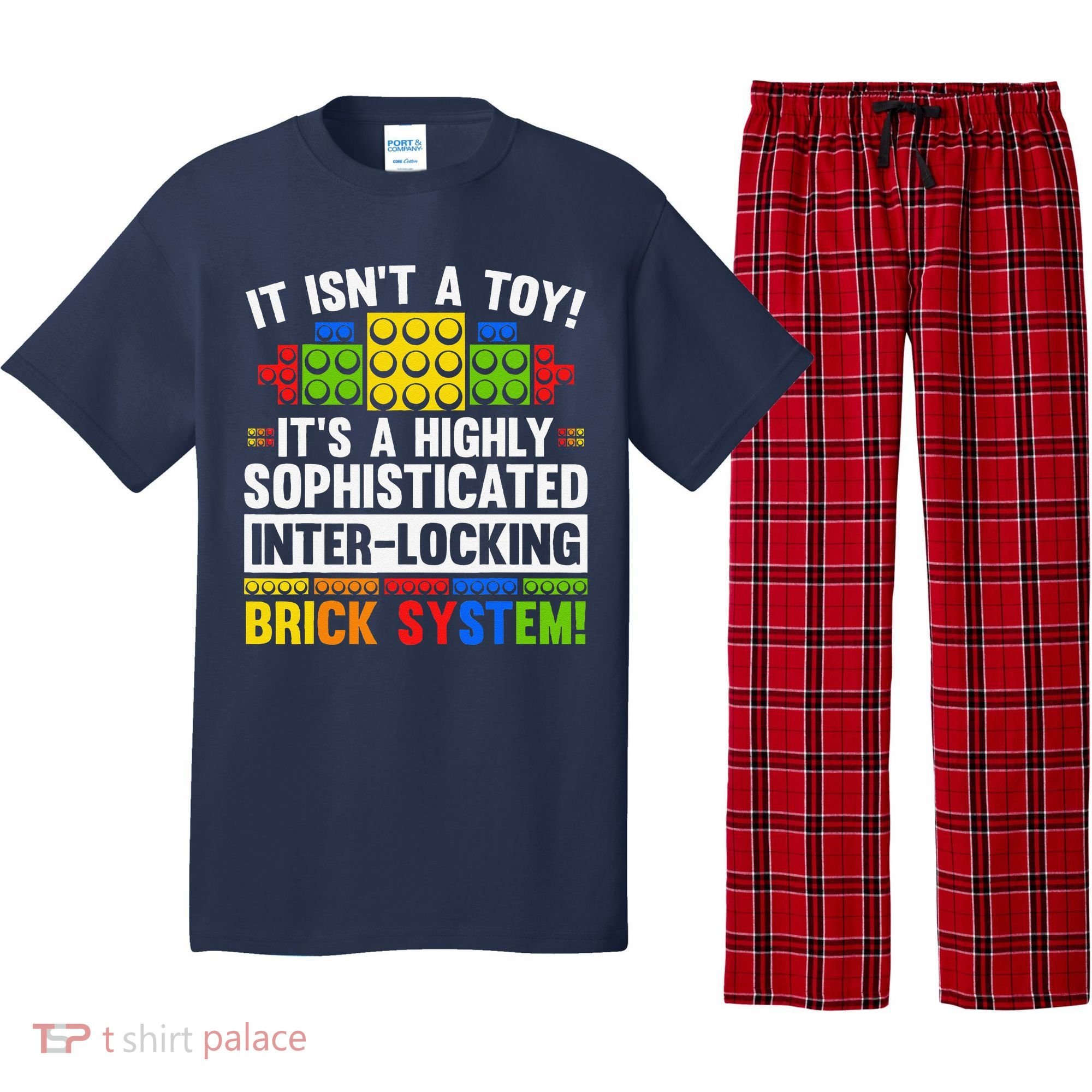 Master Builder Bricks Blocks Play Toys Pajama Set