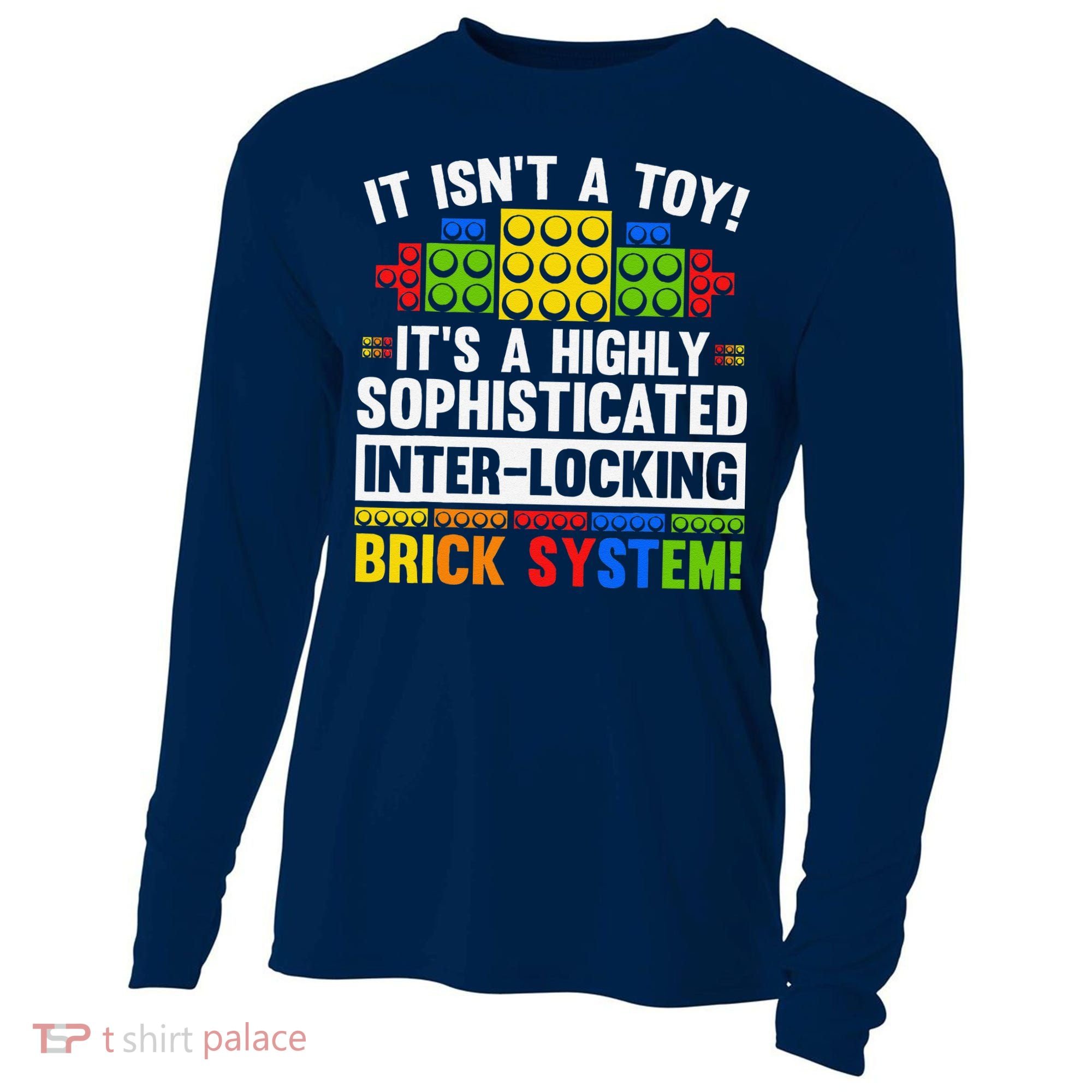 Master Builder Bricks Blocks Play Toys Cooling Performance Long Sleeve Crew