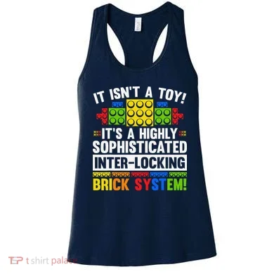 Master Builder Bricks Blocks Play Toys Women's Tank Top