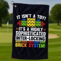 Master Builder Bricks Blocks Play Toys Golf Towel thumb 1