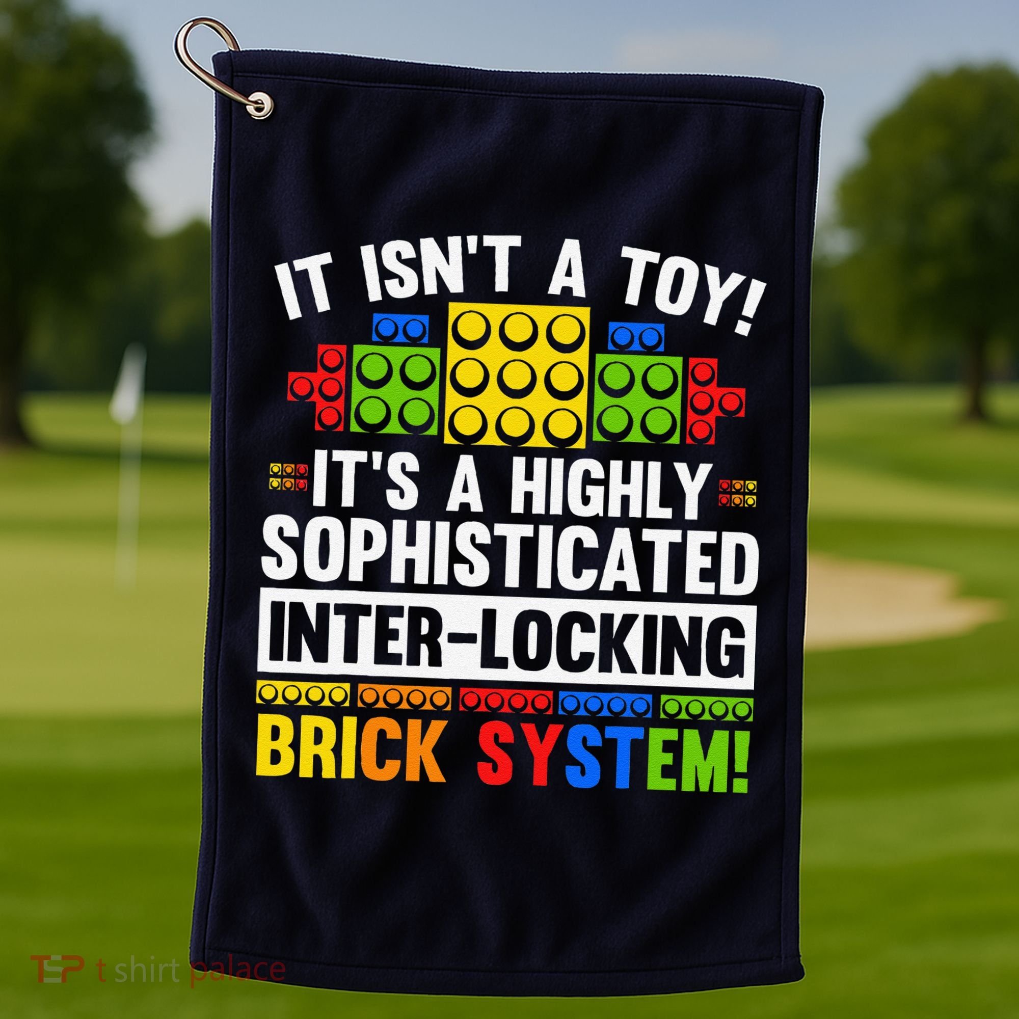 Master Builder Bricks Blocks Play Toys Golf Towel