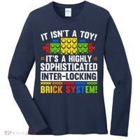 Master Builder Bricks Blocks Play Toys Women's Long Sleeve Shirt thumb 0