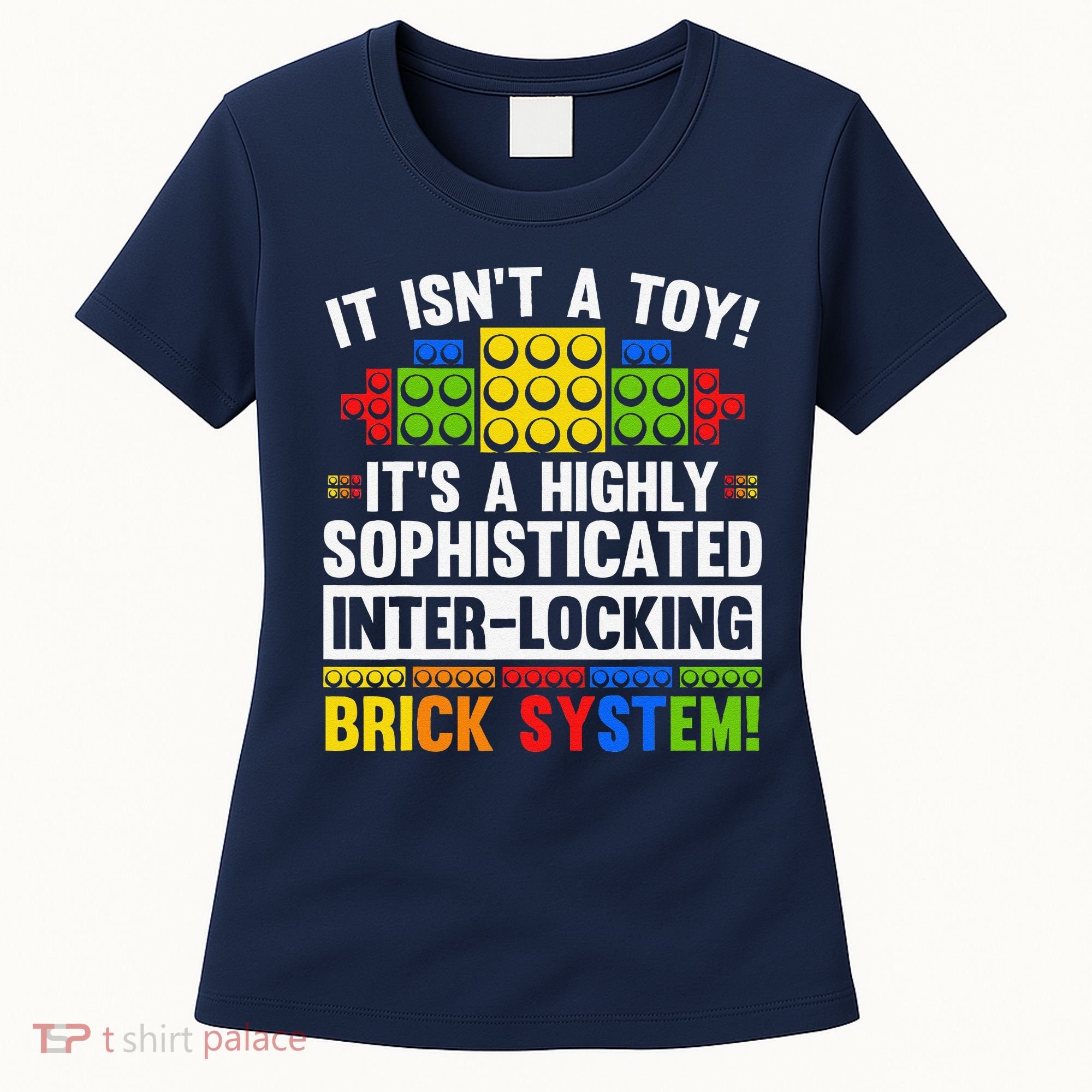 Master Builder Bricks Blocks Play Toys Women's T-Shirt