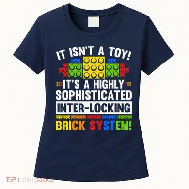 Master Builder Bricks Blocks Play Toys Women's T-Shirt