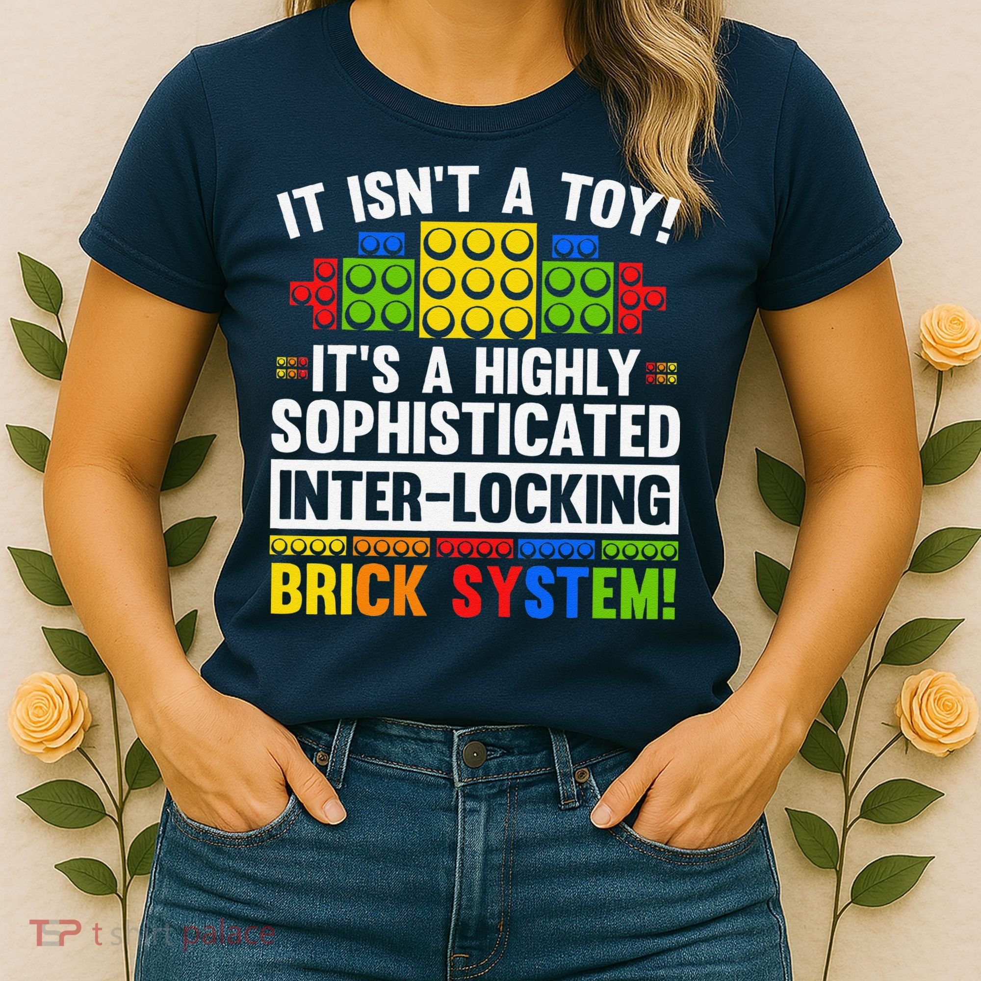 Master Builder Bricks Blocks Play Toys Women's T-Shirt