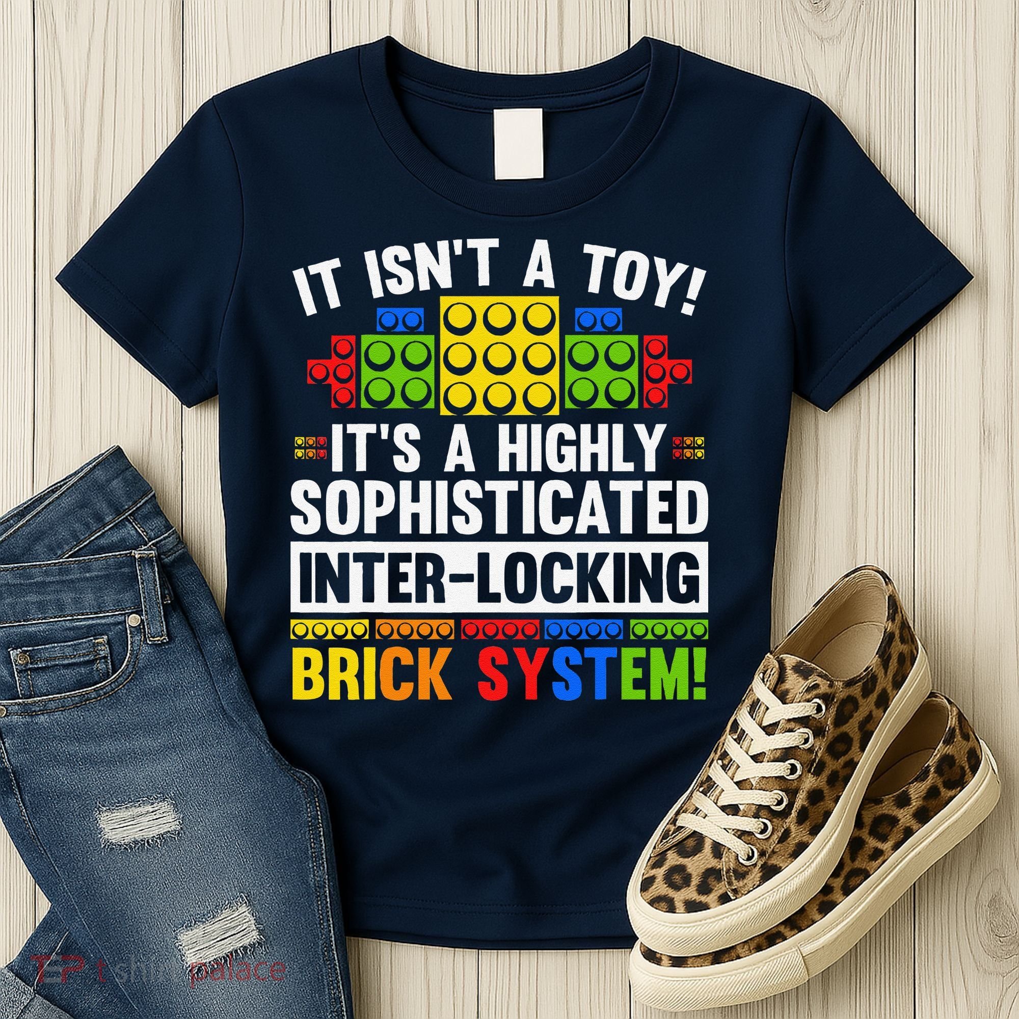 Master Builder Bricks Blocks Play Toys Women's T-Shirt