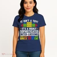 Master Builder Bricks Blocks Play Toys Women's T-Shirt thumb 4