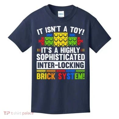 Master Builder Bricks Blocks Play Toys Kids T-Shirt