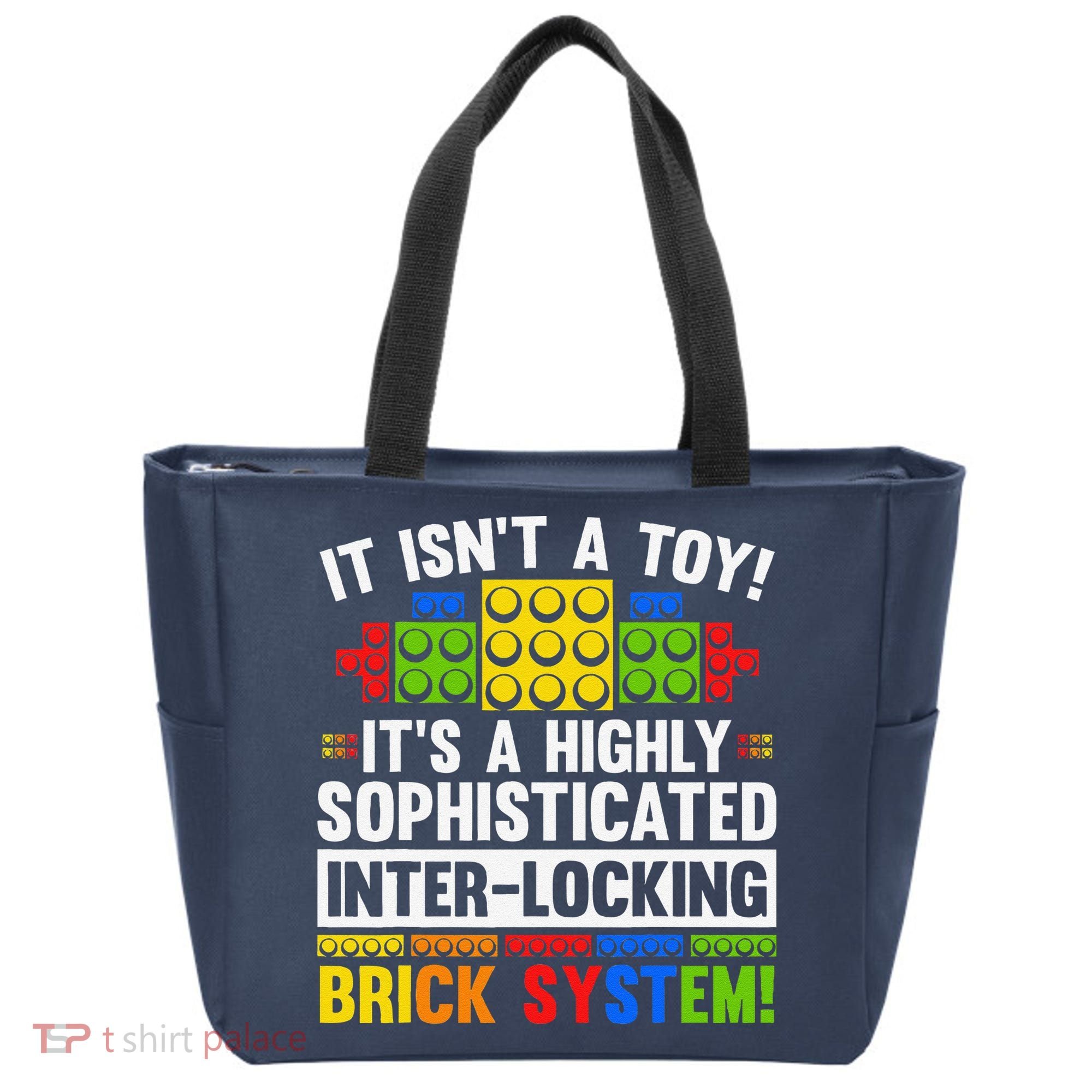 Master Builder Bricks Blocks Play Toys Tote Bag