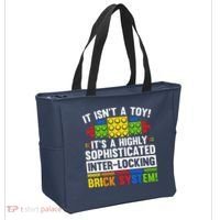 Master Builder Bricks Blocks Play Toys Tote Bag thumb 2