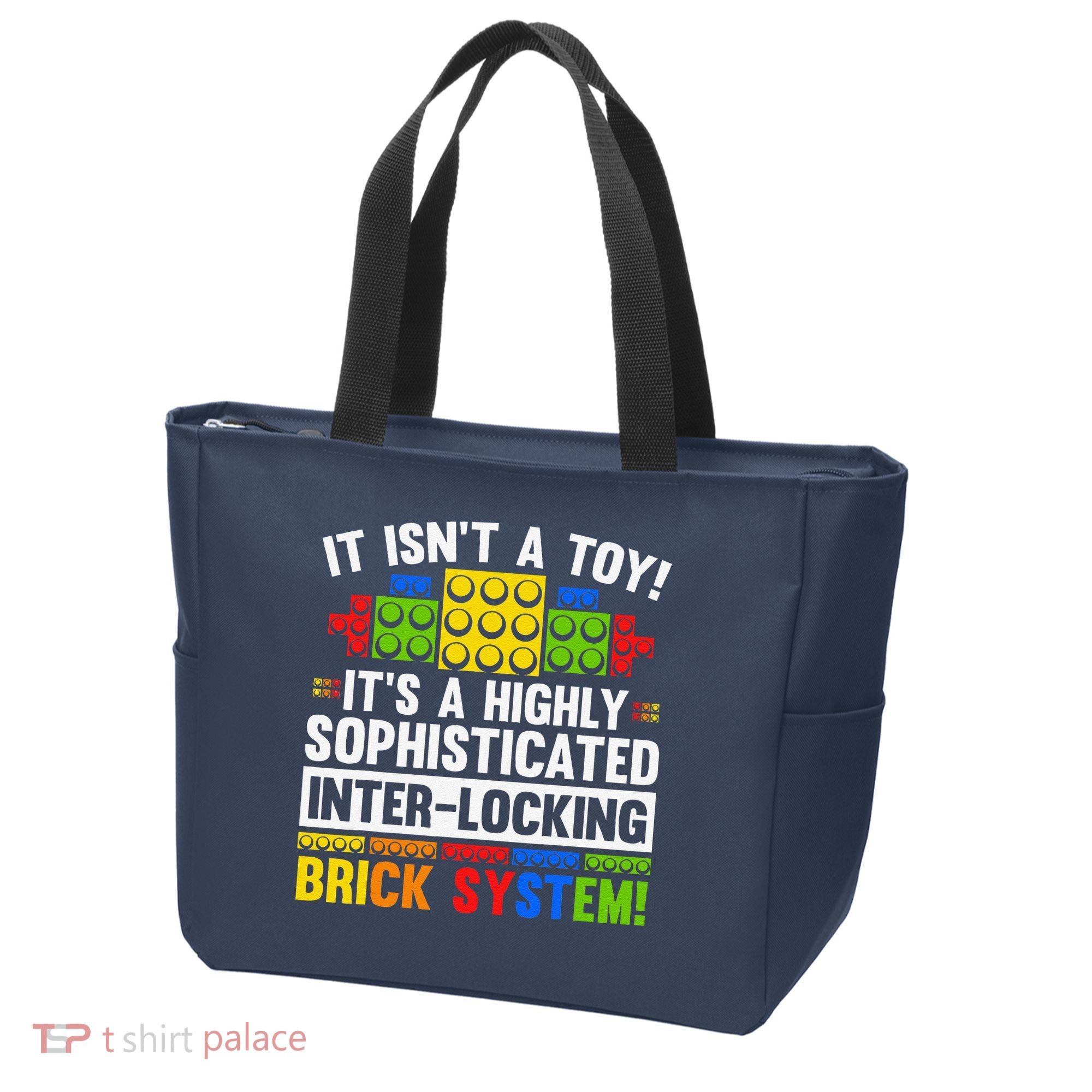 Master Builder Bricks Blocks Play Toys Tote Bag