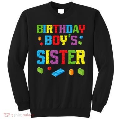 Master Builder Birthday Sister Building Bricks Blocks Sweatshirt