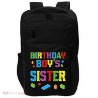 Master Builder Birthday Sister Building Bricks Blocks Impact Tech Backpack thumb 0
