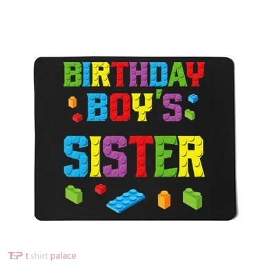 Master Builder Birthday Sister Building Bricks Blocks Mousepad