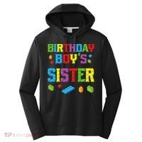 Master Builder Birthday Sister Building Bricks Blocks Performance Fleece Hoodie thumb 0