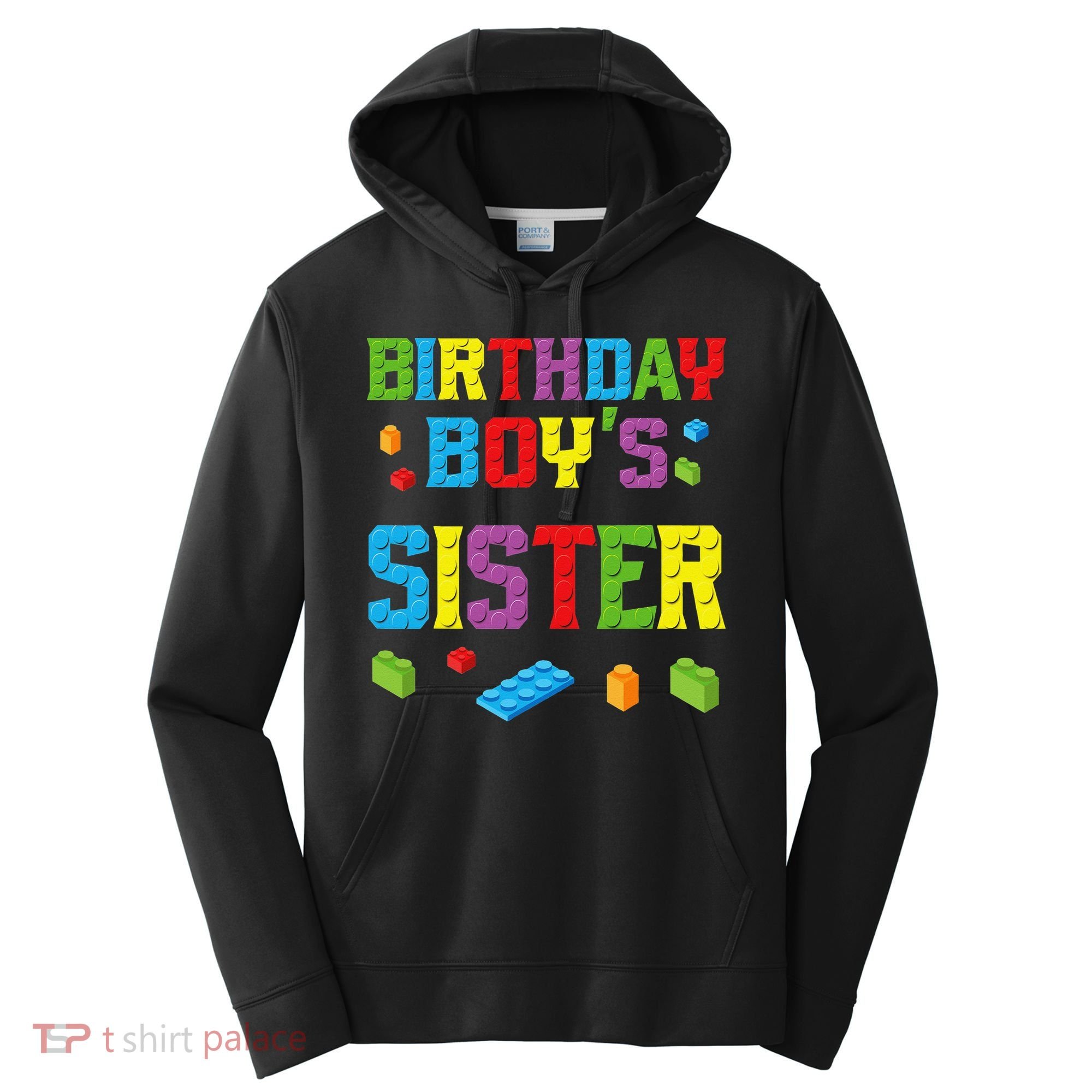 Master Builder Birthday Sister Building Bricks Blocks Performance Fleece Hoodie