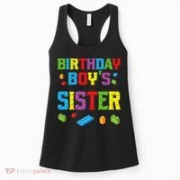 Master Builder Birthday Sister Building Bricks Blocks Women's Tank Top thumb 0
