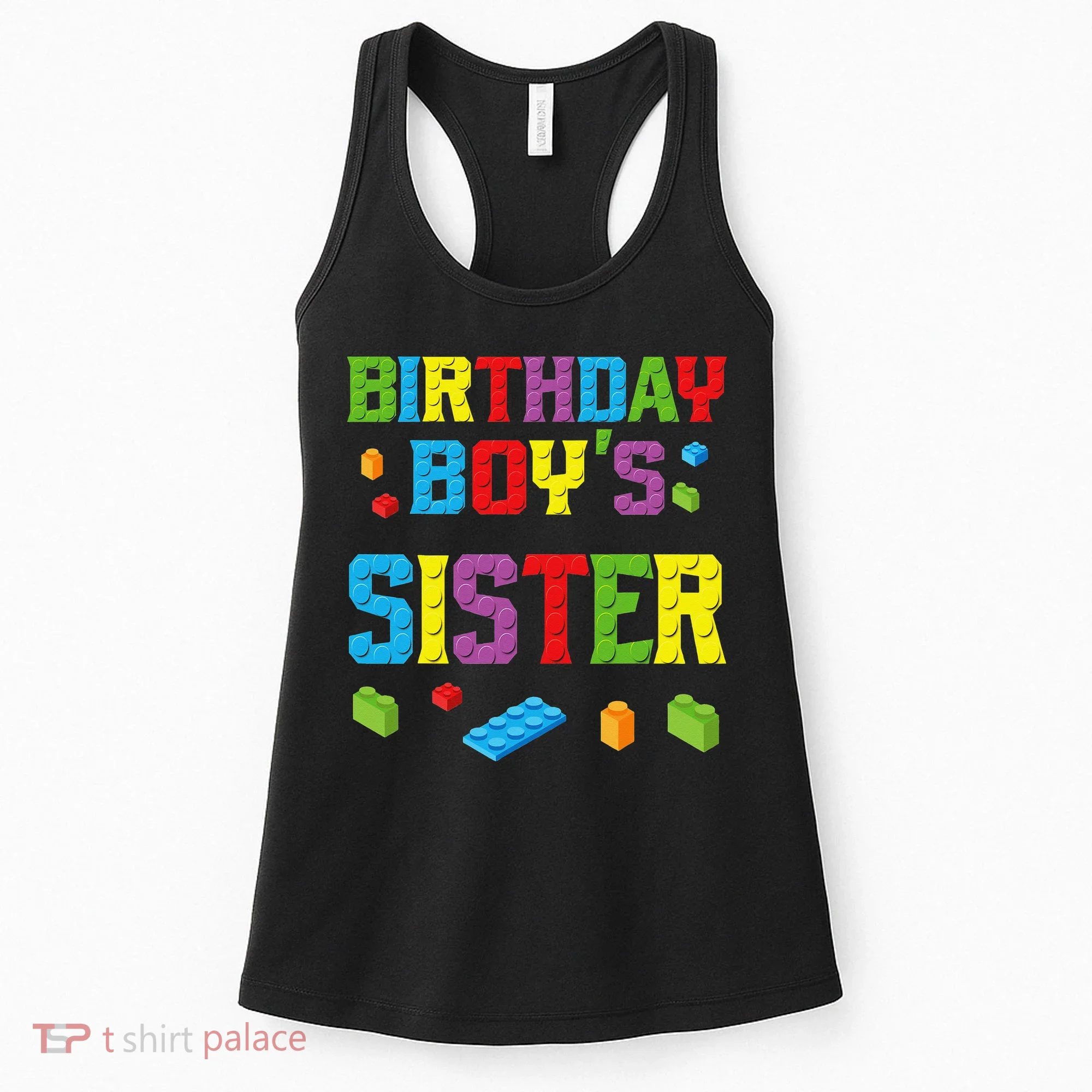 Master Builder Birthday Sister Building Bricks Blocks Women's Tank Top