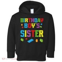 Master Builder Birthday Sister Building Bricks Blocks Toddler Hoodie thumb 0