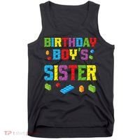 Master Builder Birthday Sister Building Bricks Blocks Tank Top thumb 0