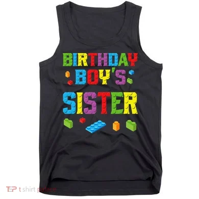 Master Builder Birthday Sister Building Bricks Blocks Tank Top