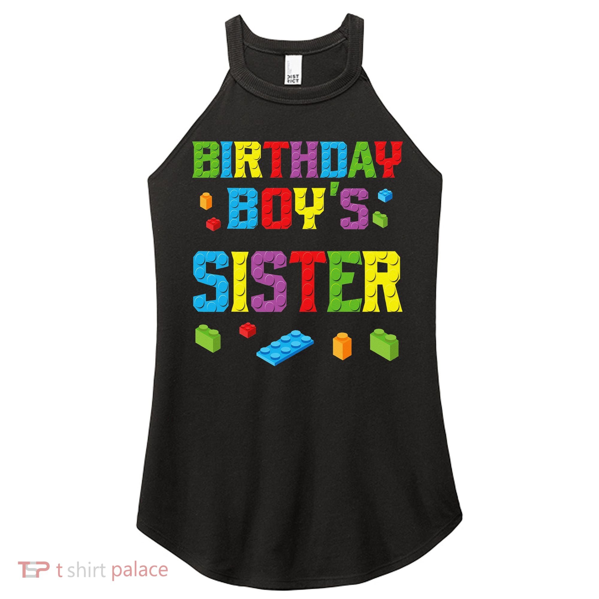 Master Builder Birthday Sister Building Bricks Blocks Women's Perfect Tri Rocker Tank