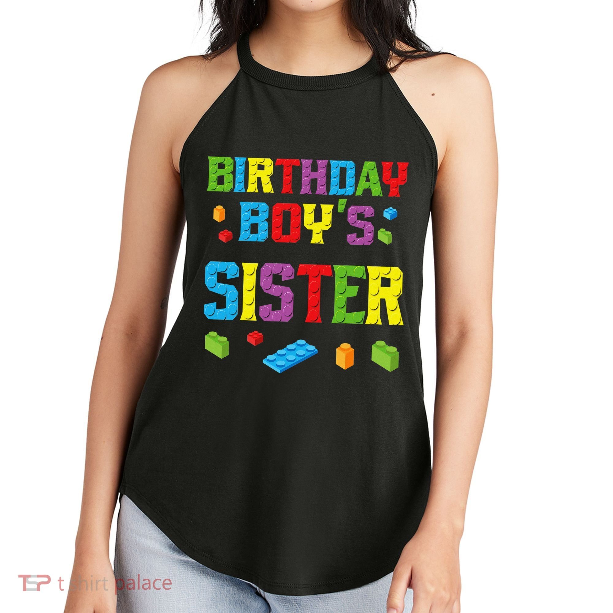 Master Builder Birthday Sister Building Bricks Blocks Women's Perfect Tri Rocker Tank