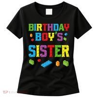 Master Builder Birthday Sister Building Bricks Blocks Women's T-Shirt thumb 0