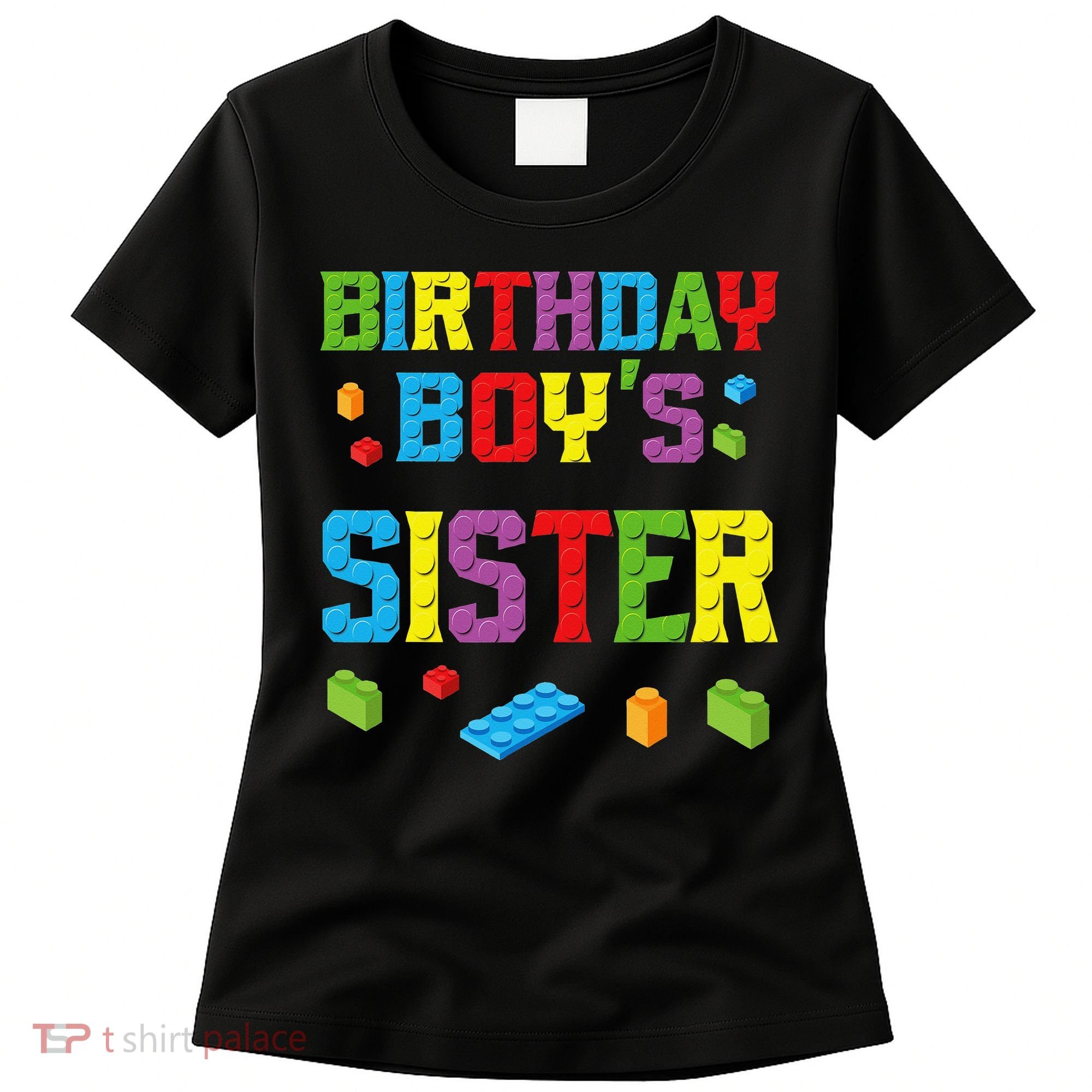 Master Builder Birthday Sister Building Bricks Blocks Women's T-Shirt