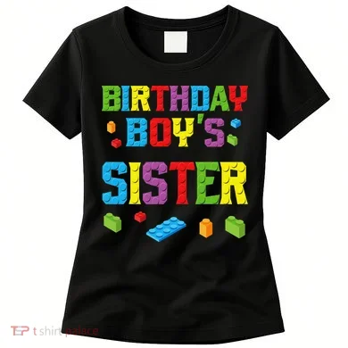 Master Builder Birthday Sister Building Bricks Blocks Women's T-Shirt