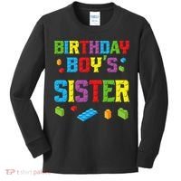 Master Builder Birthday Sister Building Bricks Blocks Kids Long Sleeve Shirt thumb 0