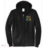 Master Builder Birthday Sister Building Bricks Blocks Full Zip Hoodie thumb 0
