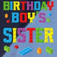 Master Builder Birthday Sister Building Bricks Blocks Raglan Baseball Sleeve Shirt thumb 2