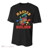 Master Builder Block Building Master Brick Builder Youth Performance Sprint T-Shirt thumb 0