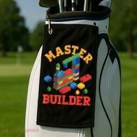 Master Builder Block Building Master Brick Builder Golf Towel thumb 2