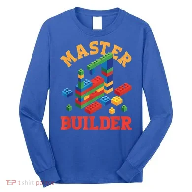 Master Builder Block Building Master Brick Builder Long Sleeve Shirt