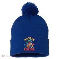 Master Builder Block Building Master Brick Builder Pom Pom 12in Knit Beanie thumb 0