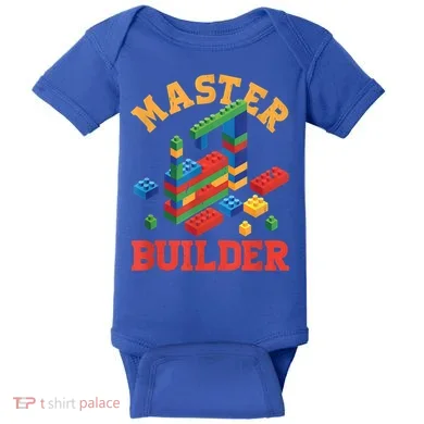 Master Builder Block Building Master Brick Builder Baby Bodysuit