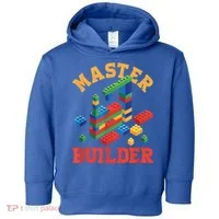 Master Builder Block Building Master Brick Builder Toddler Hoodie thumb 0