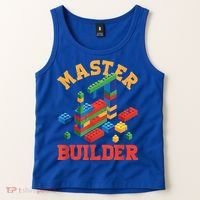 Master Builder Block Building Master Brick Builder Tank Top thumb 2