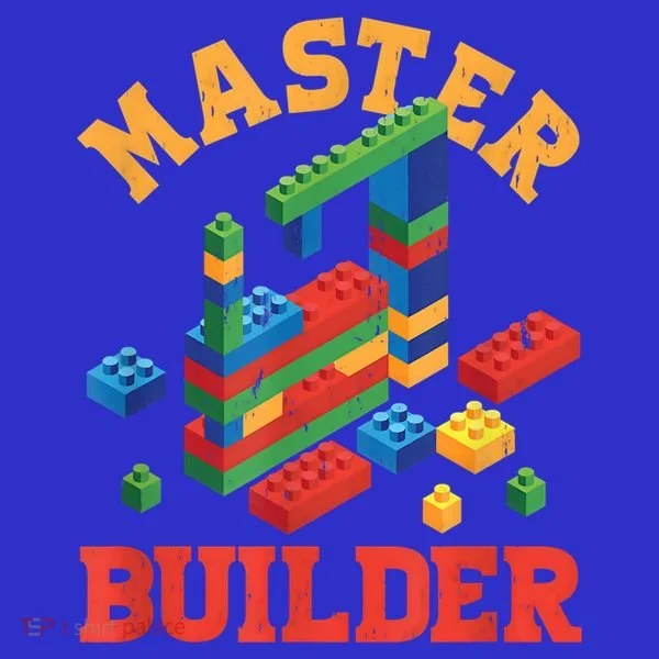Master Builder Block Building Master Brick Builder Toddler T-Shirt