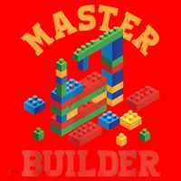 Master Builder Block Building Master Brick Builder Santa Hat thumb 1