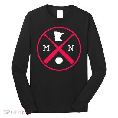 Minnesota Baseball Bats Team Long Sleeve Shirt